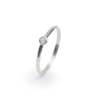 La bague YOU en argent sertie d'une pierre de lune, pièce unique taille 54