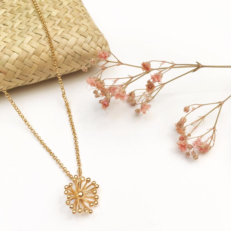 collier floral mariage thème bohème