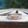 bague martelée homme