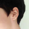 Puces d'oreilles LENA en argent