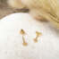 Puces d'oreilles LENA en vermeil
