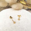 Puces d'oreilles LENA en vermeil