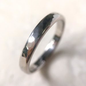 bague or gris palladié