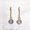 Les boucles d'oreilles LUISA en vermeil et Labradorites