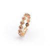 La bague LENA or rose 18K Fairmined sertie de saphirs roses