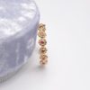 La bague LENA or rose 18K Fairmined sertie de saphirs roses
