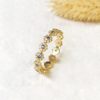 La bague LENA or jaune 18K Fairmined sertie de saphirs bleus