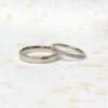 Les bagues LILIBETH et ACHILLE en or gris palladié 18 carats Fairmined