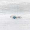 La bague Gilda en argent, Topaze et saphirs blancs