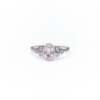 La bague de Candice : saphir rose et saphirs blancs sur or gris palladié 18K Fairmined