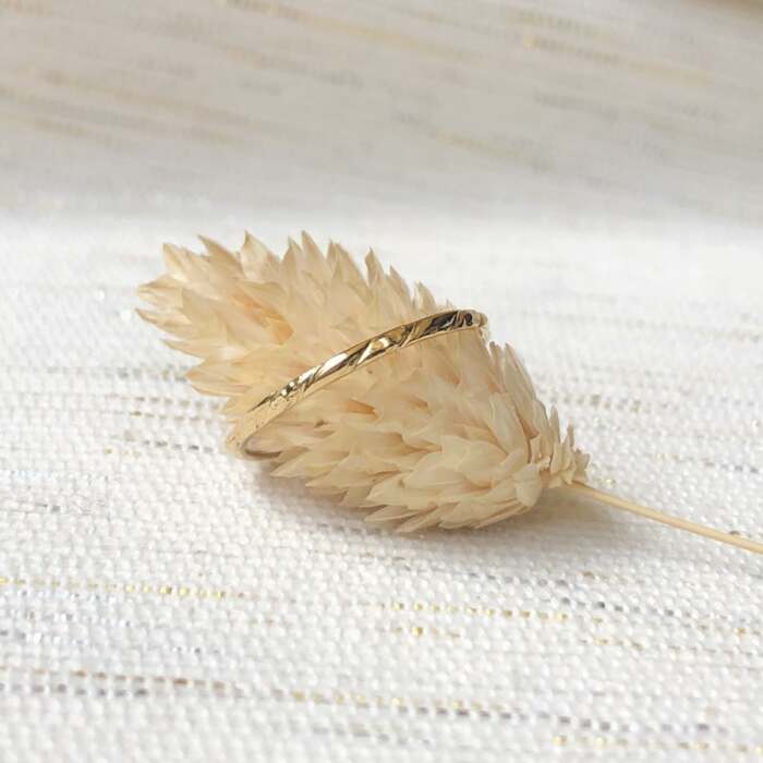 La bague ELINA en or jaune 18 carats Fairmined