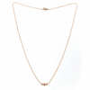Le collier Lena en or rose 18 carats Fairmined serti de saphirs roses
