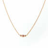 Le collier Lena en or rose 18 carats Fairmined serti de saphirs roses