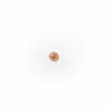 La puce Lena en or rose 18 carats Fairmined sertie d'un saphir rose