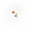 La puce Lena en or rose 18 carats Fairmined sertie d'un saphir rose