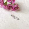 La boucle d'oreille LENA grimpante en argent et saphirs bleus