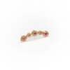 La boucle d'oreille LENA grimpante en or rose 18 carats Fairmined et saphirs roses