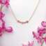 Le grand collier Lena en or rose 18 carats Fairmined et saphirs roses